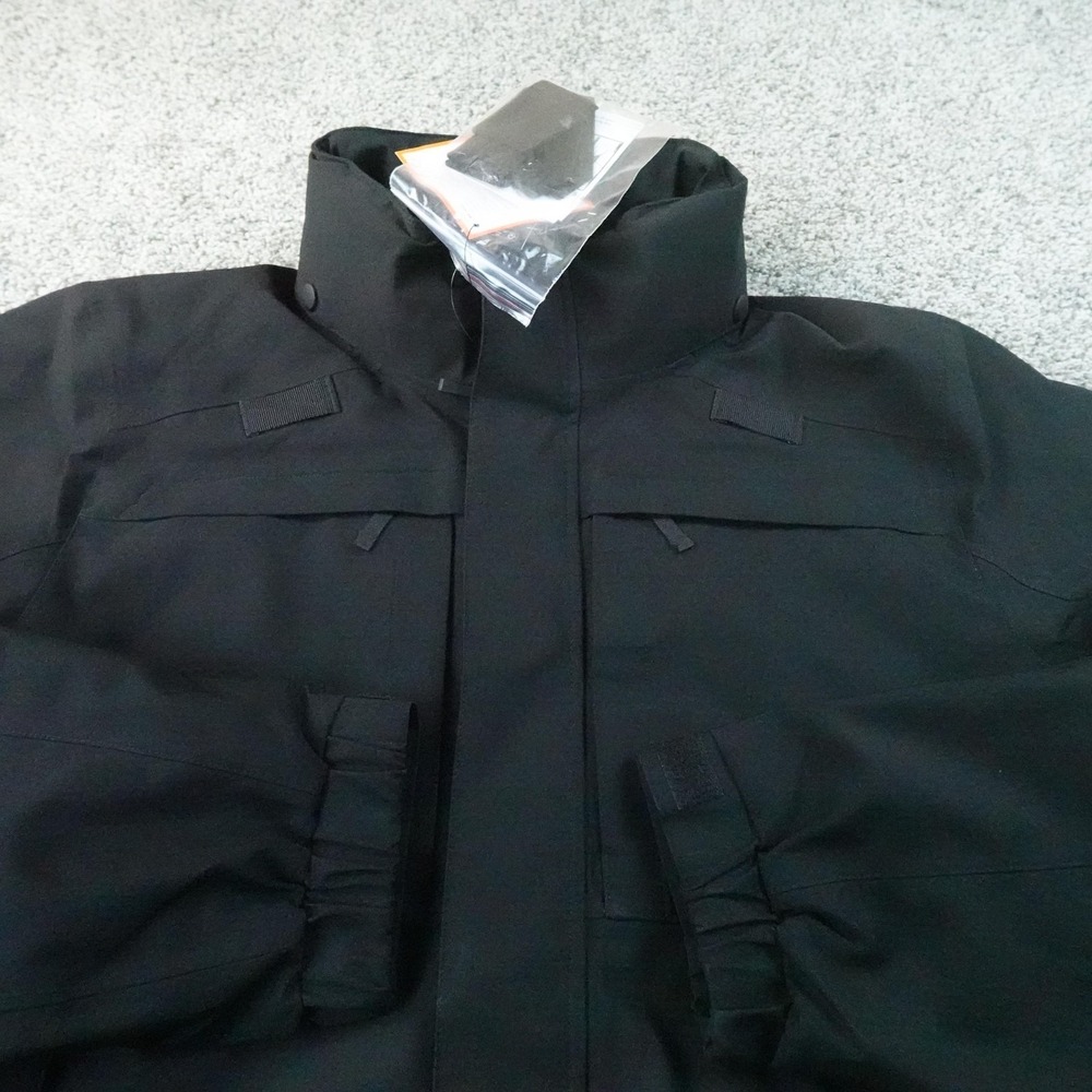 NEW 5.11 Tactical Jacket Mens LT Black 5 In 1 Jacket 2.0 Waterproof Coat Shell